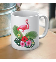 flamingo baskılı kupa bardak