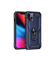 Durukar® iPhone 14 Plus Kılıf Sofya Yüzüklü Silikon Kapak - Lacivert