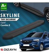 S-Dizayn Opel Combo E Kısa Şase Skyline Siyah Yan Basamak 203 Cm 2018 Üzeri A+ Kalite