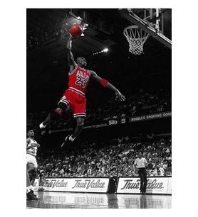 Michael Jordan Chicago Bulls Tablo Ahşap Poster Dekoratif