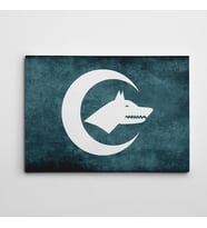 Göktürk Bayrağı 3 KanvasTablo