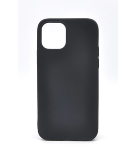 iPhone 11 Pro Uyumlu Düz Renk Esnek Yumuşak Silikon Kılıf  Rubber Siyah