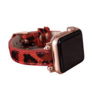 Bouletta Apple Watch Uyumlu Deri Kordon 38-40-41mm Ferro Leopar LEO55