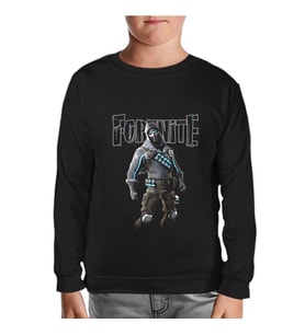 Fortnite - Vulture Siyah Çocuk Sweatshirt