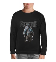 Fortnite - Vulture Siyah Çocuk Sweatshirt