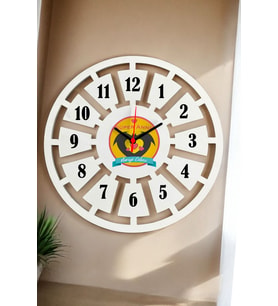 Süper Anneye Hediye Duvar Saati 40cm (Beyaz)