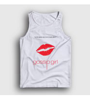 Presmono Unisex Beyaz Nobody Dizi Gossip Girl Atlet 481102tt (Beyaz)