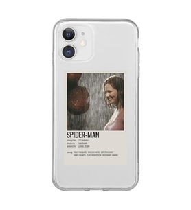 Iphone 11 Uyumlu Spider Man Poster Tasarımlı Şeffaf Telefon Kılıfı