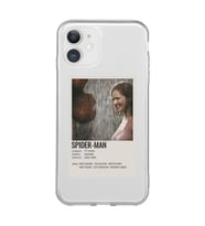 Iphone 11 Uyumlu Spider Man Poster Tasarımlı Şeffaf Telefon Kılıfı