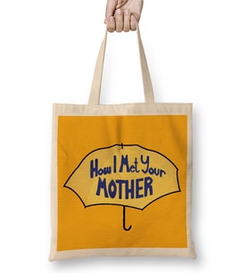 How I Met Your Mother Yellow Umbrella Bez Çanta Uzun Saplı