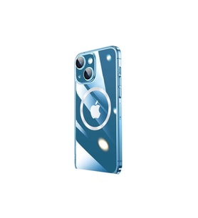 Apple iPhone 14 Uyumlu Kılıf Wireless Şarj Özellikli Sert PC Zore Riksos M-safe Kapak (Renksiz)