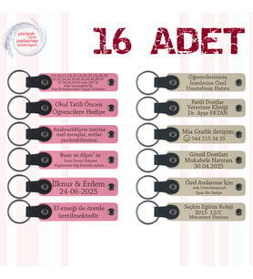 Pembe & S Kahve, 16’li Set, İsim Yazılı Anlamlı Hediyelik, Yüzme Yarışması Katılımcılarına Hediye