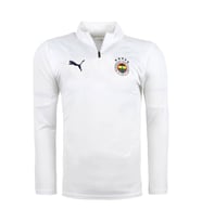 Puma 778123-17 FSK Training 1/4 Zip Top Fenerbahçe Erkek Beyaz Yarım Fermuarlı Üst