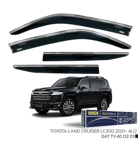 Toyota Land Cruıser LC300 2021 Sonrası - Kromlu Cam Rüzgarlığı 4Lü Parça
