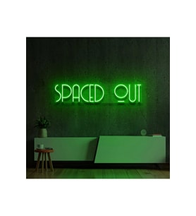 SPACED OUT Yazılı Neon Tabela