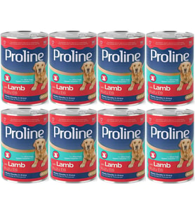 Proline Kuzu Etli Yetişkin Köpek Konservesi 400 Gr*8 Adet (Kahverengi)
