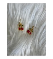 Orta Kiraz Küpe, Çivili Küpe, Plaj, Mayo, Yazlık Küpe, Çocuk Küpesi (Çok Renkli)