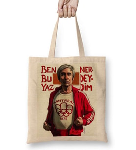 Şener Şen 01 Bez Çanta Uzun Saplı