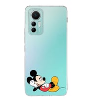Xiaomi Mi 12 Lite Uyumlu Kapak Mickey Mouse Tasarımlı Şeffaf  Silikon Kılıf