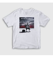 Presmono Unisex Çocuk Beyaz Cover Westworld T-Shirt 223040tt (Beyaz)