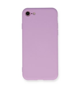 iPhone 7 Kılıf Nano İçi Kadife Silikon - Lila