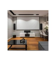 Yüksek Kaliteli 240x200 cm Işık Geçirmez Projeksiyon Perdesi Beyaz