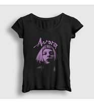Presmono Kadın Siyah Different Kind Of Human Aurora T-Shirt 537261tt