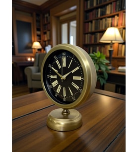 Time Art 25 x 20 Eskitme Metal Masa Saati