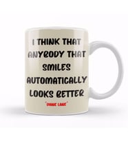 Smile Emoji Quotes Funny Happy face Love Gift Kupa Bardak Porselen
