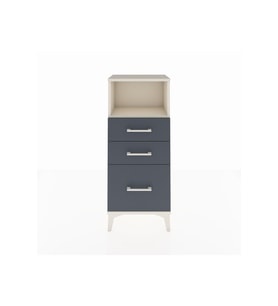 Arges Komodin Tek Raflı 3 Çekmeceli 44x30x106 Aytaşı-Antrasit