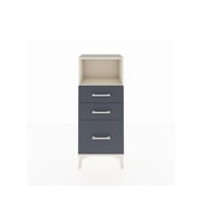 Arges Komodin Tek Raflı 3 Çekmeceli 44x30x106 Aytaşı-Antrasit