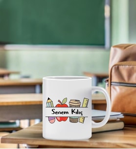 Kişiye Özel Best Teacher Temalı Kupa Bardak