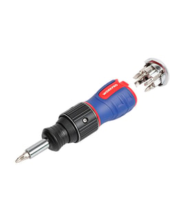 WORKPRO WP221071 6-IN-1 Profesyonel CR-V Cırcırlı Manyetik Topaç Tornavida Seti (Standart)