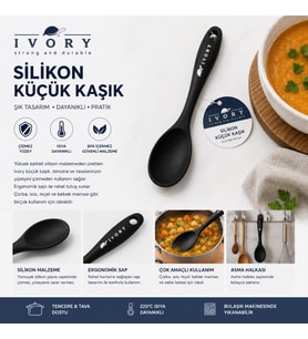 IVORY KÜÇÜK SİLİKON KAŞIK (Karışık Renkli)
