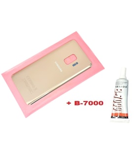 Tkgz Samsung Galaxy S9 Arka Pil Batarya Kapağı (CAM+B-7000) GOLD