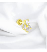 Glorria Altın Baget Helix Piercing