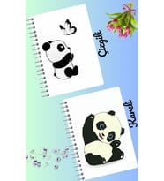 Panda defter seti 2 adet A4 boyutu 21*30 çizgili + kareli 60 syf