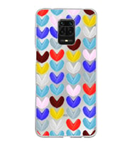 PrintiFy Xiaomi Redmi Note 9 Pro ile Uyumlu 1mm Slim Fit Water Color 1 Baskılı Şeffaf  Kılıf