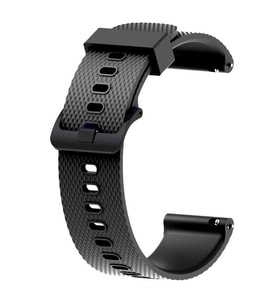 Huawei Honor Magic 2 42mm KRD-46 Suya Dayanıklı Tırtıklı Desen Silikon Kordon Siyah