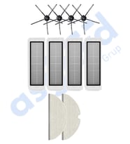 ROBOROCK  S50 – S55 –S5 MAX – S6 – S6 MAXV Uyumlu 4 Yan Fırça 4 Filtre 2 Mop PKT-iasgf0000701