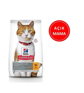 Hill's Young Adult Sterilised Tavuklu 3 kg Kısırlaştırılmış Yetişkin Kedi Maması - Açık Paket