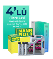 MANN Renault Master 2.3 Dizel Filtre Bakım Seti Liqui Moly Motor Yağlı (2011-2021) 4 Lü
