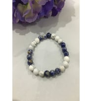 8 MM HAVLİT, SODALİT DOĞALTAŞ BİLEKLİK