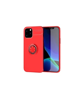 Apple iPhone 12 Pro Uyumlu Kılıf Zore Ravel Silikon Kapak (Kırmızı)