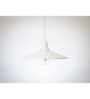 RİOLİGHT RETRO20,RUSTİK MUTFAK,ODA,KOLİDOR,CAFELER İÇİN TEKLİ E27 DUYLU METAL SARKIT AVİZE ÇAP:38CM (Beyaz)