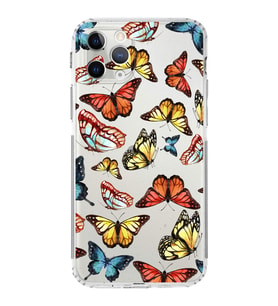 PrintiFy iPhone 11 Pro ile Uyumlu Water Color 2  Kamera Korumalı Şeffaf  Kılıf