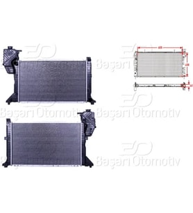 Mercedes-benz Sprinter 1995-2006 Su Radyatörü Brazing MT 680X408X40 8MK376721431 Wisco