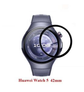 Huawei Watch 5 42mm Full Ekran Nano Saat Koruyucu (Siyah)