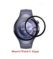 Huawei Watch 5 42mm Full Ekran Nano Saat Koruyucu (Siyah)
