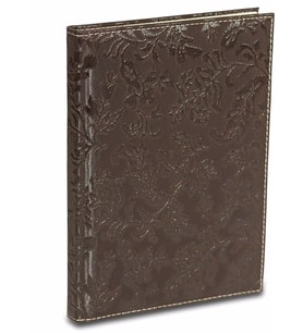 DERİ KAPAK DEFTER AJANDA TARİHSİZ KARELİ 20X28 CM (KAHVE)
